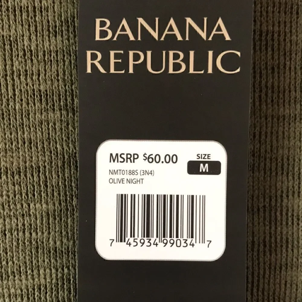 NEW Banana Republic Mens Olive Shirt